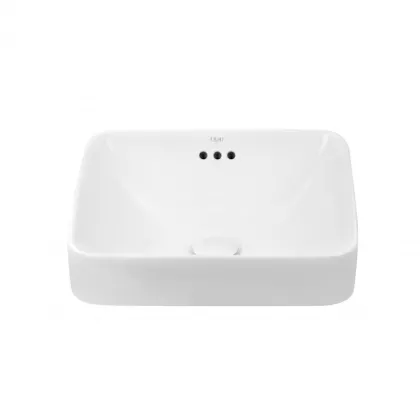 Раковина Qtap Jay 420х420х155 White з донним клапаном QT0711K424W — Photo 2