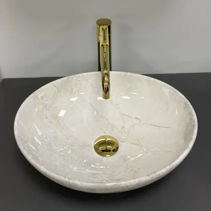 Умивальник (раковина) VBI PARMA LIGHT STONE GLOSSY накладний