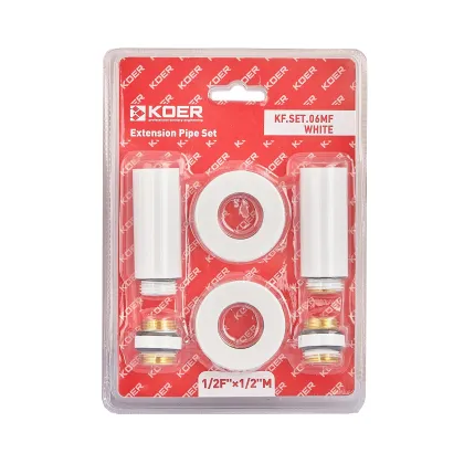 Комплект подовжувачів Koer KF.SET.06MF WHITE 1/2Fx1/2M білий (KR5850) — Photo 2