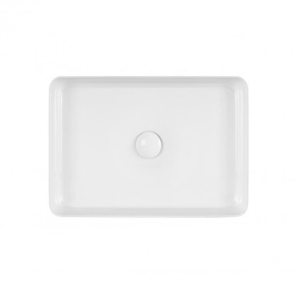 Раковина-чаша Qtap Tern 500х350х145 White з донним клапаном QT1711A055W