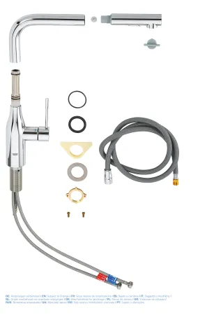 Змішувач для кухні з висувним виливом Grohe Essence New (30270000) — Photo 1