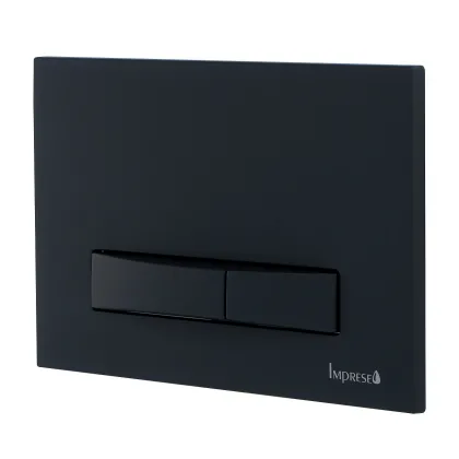 IMPRESE i7114, клавіша змиву, чорний soft-touch, пластик — Photo 2