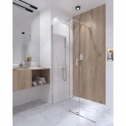 Душова перегородка Qtap Walk-In Glide CRM2012.C8 120х190 см, скло Clear 8 мм, покриття CalcLess — Photo 9