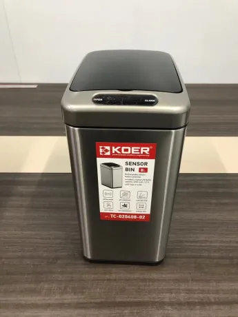 Відро для сміття сенсорне прямокутне Koer TC-020408-02 8 л колір нержавійка (KR5588) — Photo 7