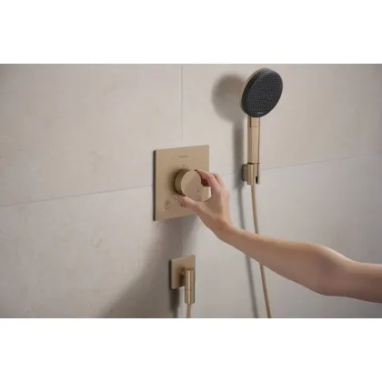 RAINDANCE ALIVE SELECT S душовий набір EcoSmart (ручний душ 3режими, шланг, тримач), шліфованна бронза — Photo 5