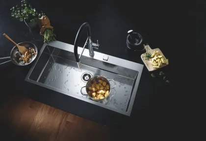 Мийка для кухні із нержавіючої сталі Grohe K800 (31586SD1) — Photo 1
