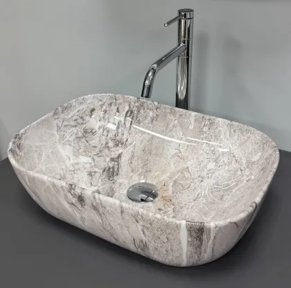 Умивальник (раковина) VBI RAVENNA STONE GLOSSY накладний