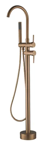 Змішувач для ванни VBI MILANO BRUSHED COPPER, підлоговий