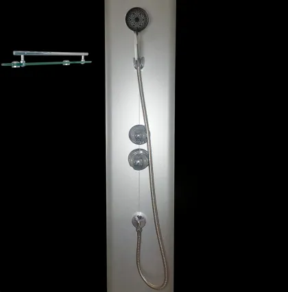 Бокс душовий без гідромасажу Mixxus STRONG SB01-90x90x215-GR SATIN з високим піддоном (MI6885) — Photo 1