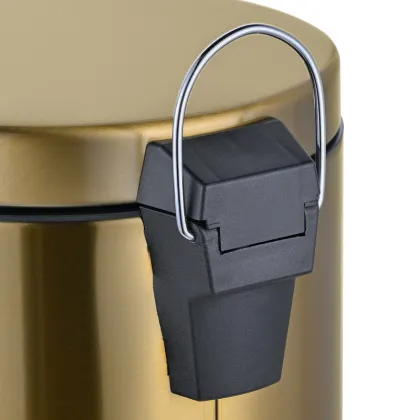 Відро для сміття з плавним закриттям кругле Mixxus Ellipse-TC0205 Brushed Gold 5л (колір матове золото) (MI8400) — Photo 19