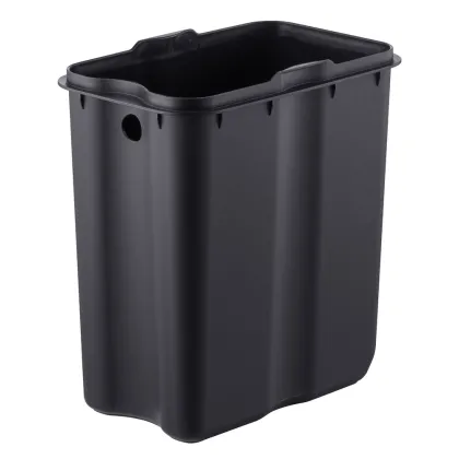 Відро для сміття з плавним закриттям прямокутне Mixxus Premium Quadro-TC0105 SS Color 5л колір нержавійка (MI7062) — Photo 4