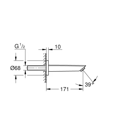 Вилив для ванни Grohe Eurosmart New (13448003) — Photo 2