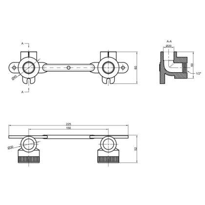 Кутик PPR Thermo Alliance під змішувач 20х1/2&quot; ВР — Photo 1