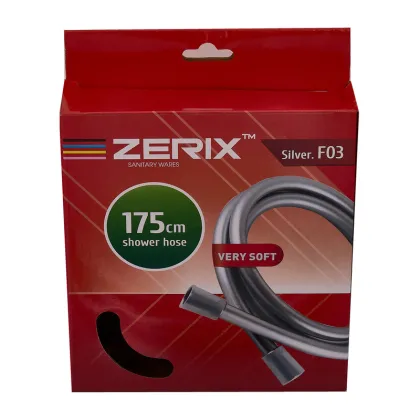 Шланг Zerix Silver.F03 - 175см Упаковка коробка (ZX5685) — Photo 1