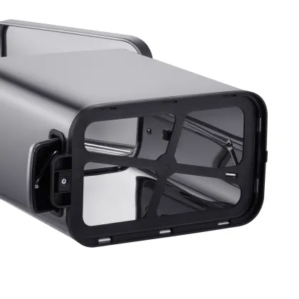 Відро для сміття з плавним закриттям прямокутне Mixxus Premium Quadro-TC0105 SS Color 5л колір нержавійка (MI7062) — Photo 1