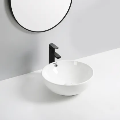 Раковина накладна Mixxus Premium ELLIPSE-0205 430х430х175mm з переливом (MP6530) — Photo 3