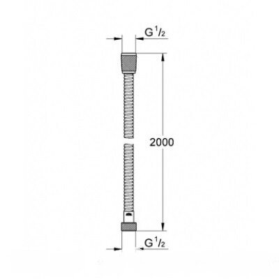 RELEXA PLUS-душовий шланг 2,00 м. (Метал.) — Photo 1