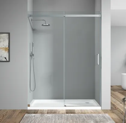 Двері в нішу Koer SR SD02-140x200-TR-01 прозоре скло Easy Clean 8мм, хром (KR5383) — Photo 18