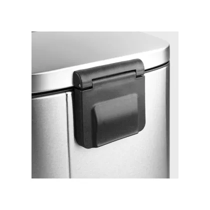 Відро для сміття з плавним закриттям прямокутне Mixxus Bevel-TC0112 SS Color 12л колір наржавійка (MI7087) — Photo 2