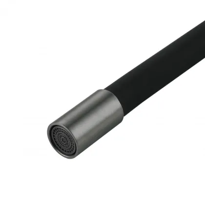 Змішувач для кухні Lidz Aria 015F3 (k35) з гнучким виливом LDARI015F3BGRP49564 Graphite/Black — Photo 5