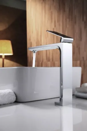 IMEX FIYI CHROME Змішувач для умивальника високий, хром — Photo 1