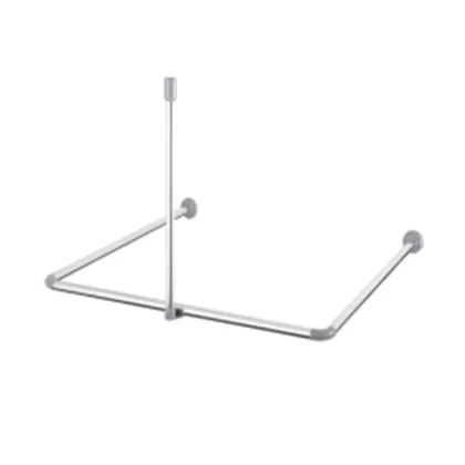 Штанга для шторки підтримуюча пряма Mixxus CRA-S-60 60cm (алюміній) (БЛІСТЕР) (AC3594)