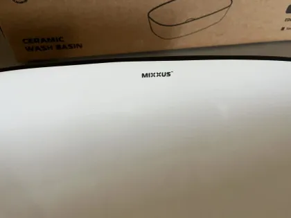 Раковина накладна Mixxus Premium DIVERSE-0111 EDGE BLACK 600х380х140mm (MP6562) — Photo 1