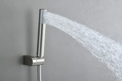 IMEX MONZA BRUSHED NICKEL Термостатичний змішувач для ванни з душовим набором, матовий нікель — Photo 2