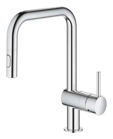 Змішувач для кухні з висувним виливом Grohe Minta (32322002) — Photo 2