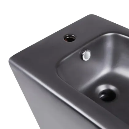  Унітаз підлоговий Robin Ultra Quiet QT13226083AMB 660x360x855 Black + Біде напольне Robin QT13442141CMB 565x360x405 Black — Photo 6