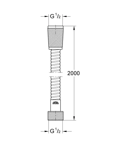 Душовий шланг 2000 Grohe Relexaflex Metal (28140000) — Photo 3