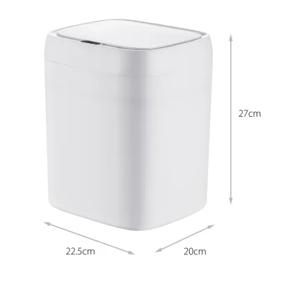 Відро для сміття сенсорне прямокутне Mixxus Wave-TC0212 White 12 л (колір білий) (MI8403) — Photo 2