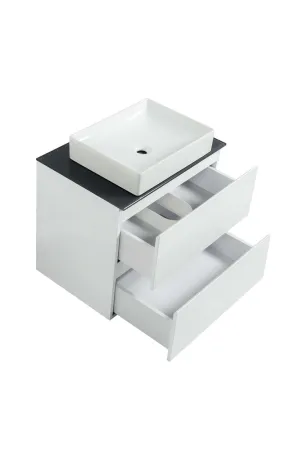 Тумба SANWEST GROUP VELMA  60 біла +стільниця графіт+чаша Грейс — Photo 1