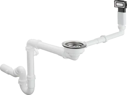HANSGROHE D14-10 Сифон для кухонної мийки, нержавіюча сталь