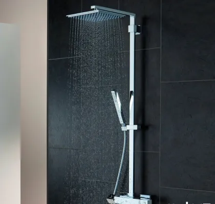 Euphoria XXL 230 Душова система з термостатом для настiнного монтажа, хром — Photo 2