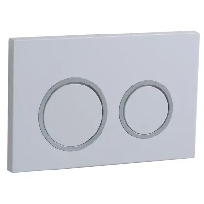 Панель змиву Koer KT-0605-03 220x140x12mm пластикова, кнопка кругла