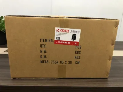 Відро для сміття з плавним закриттям прямокутне Koer TC-010108-05 8 л колір чорний (KR5593) — Photo 8