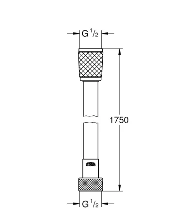 Душовий шланг 1750 Grohe Relexaflex (28154001) — Photo 2