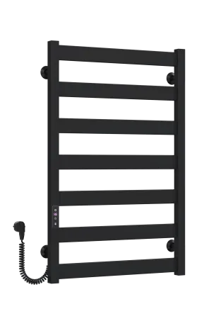 Рушникосушарка електрична Harmony П7 500х800 Deffi фарбована сталь (Чорний, JD04, Ліве підключення) — Photo 1