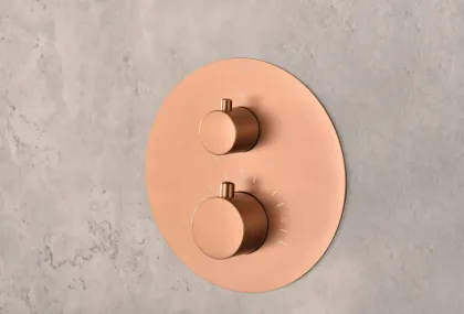 IMEX MONZA BRUSHED ROSE GOLD Набір для душу з термостатом, PVD матове рожеве золото — Photo 3