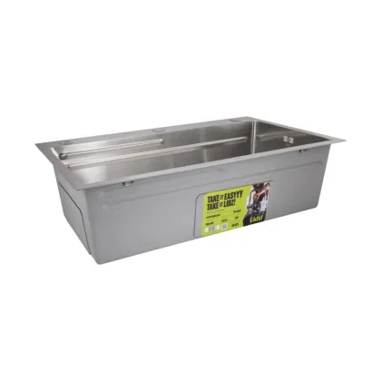 Мийка для кухні інтегрована Lidz Handmade H7545 Brushed Steel 3,0/1,0 мм LDH7545BRU49457 — Photo 4