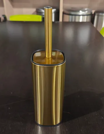 Йоржик для унітазу підлоговий Mixxus Premium Quadro-TB0201 Brushed Gold (колір матове золото) (MI8395) — Photo 21