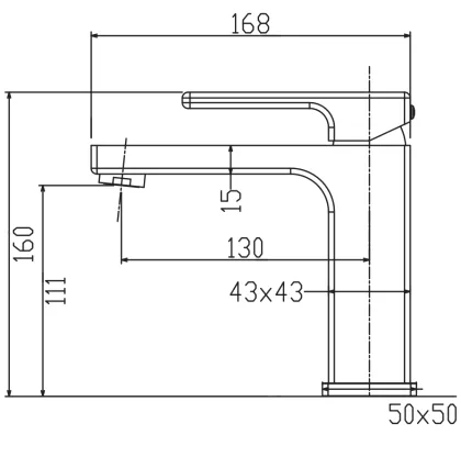 Змішувач для умивальника KOER KB-10009-04 (Колір хром+білий) (KR5975) — Photo 6