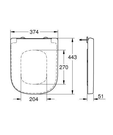 Сидіння для унітазу Grohe Euro Ceramic (39330001) — Photo 3