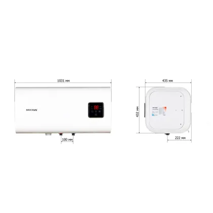 Водонагрівач "Квадрат" Mixxus EWH-14100 CUBE WET(Н) накопичувальний 100 л, мокрий тен 2,0 kW (WH0616) — Photo 5