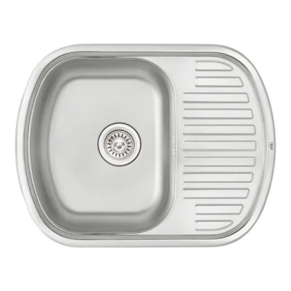 Кухонне миття Qtap 6349 0,8 мм Satin (QT6349SAT08)