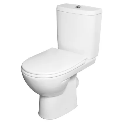 FREJA Premium унiтаз, косий випуск, зливний бачок 3/6 л, нижній підвід, сидіння з кришкою Duroplast Soft-close