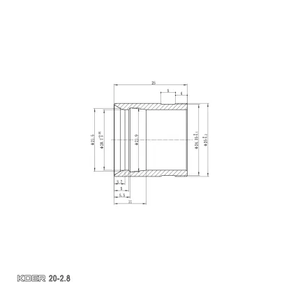 Гільза монтажна насувна Koer KA.S20 - 20-2.8mm (KR4900) — Photo 3