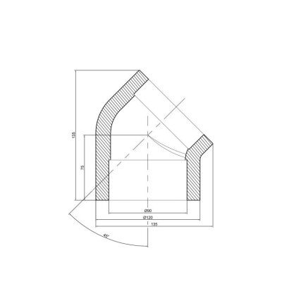 Кутик PPR Thermo Alliance 90, 45° — Photo 1