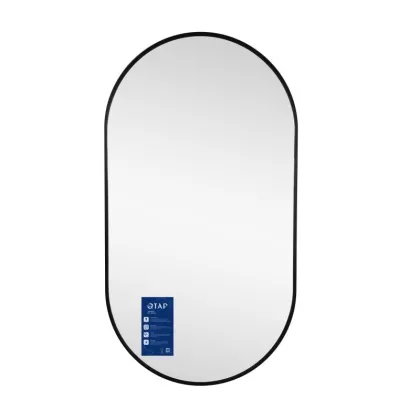 Дзеркало Qtap Scorpio (SC1) з LED-підсвічуванням Touch, з антизапотіванням, з димером, рег. темп. кольору (3000-6500K) Black QTSC500900 — Photo 1